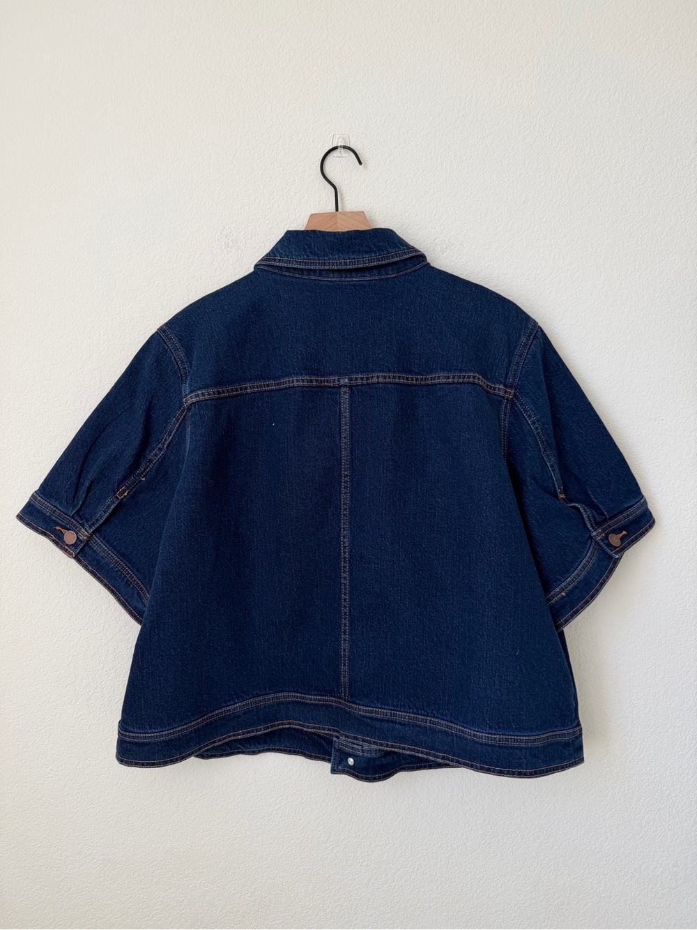 Talbots Indigo Short-Sleeve Denim Jacket Plus 2X - Picture 4 of 11